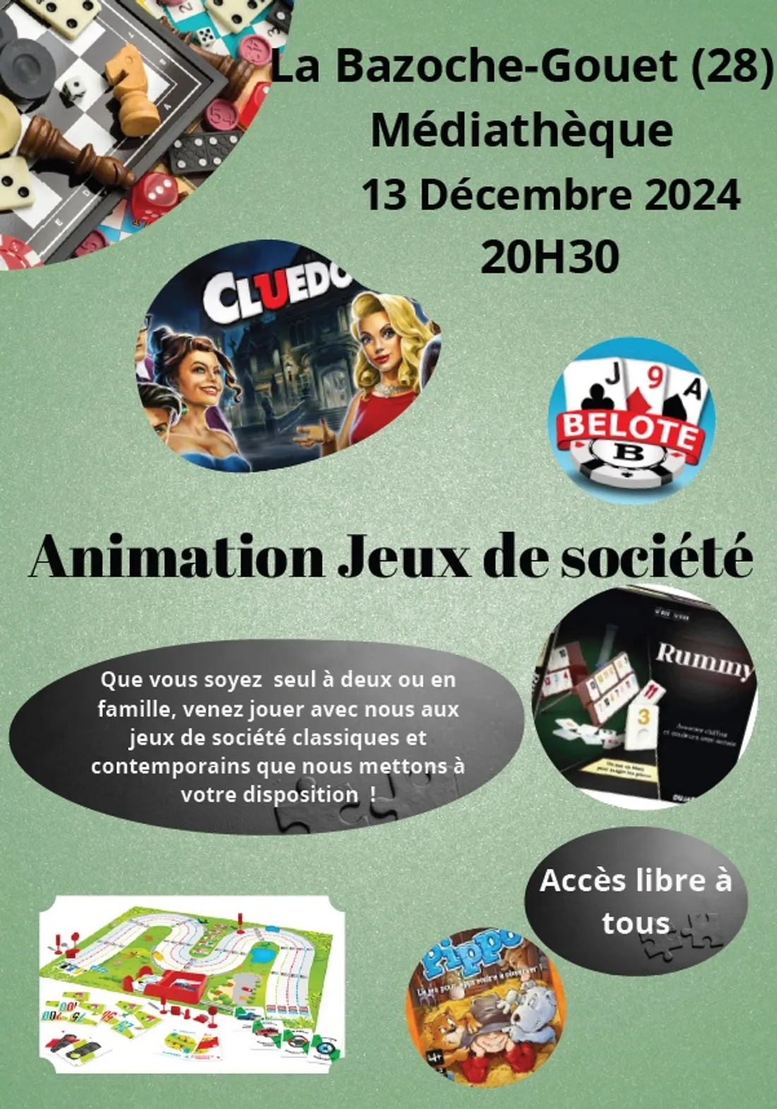 LA BAZOCHE-GOUËT - Animation jeu de société