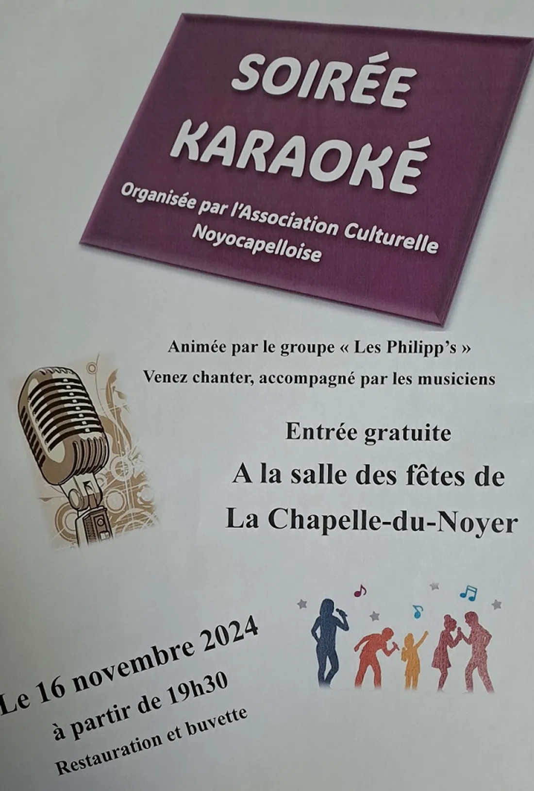 LA CHAPELLE-DU-NOYER - Soirée karaoké