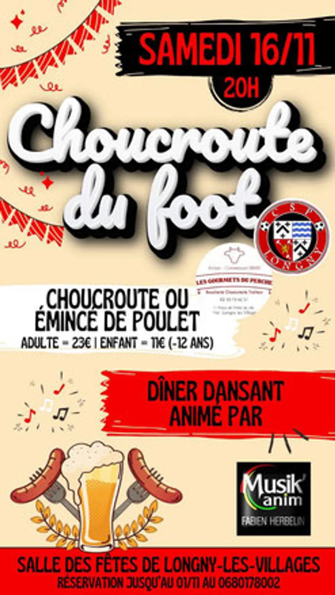LONGNY-AU-PERCHE (61) - Choucroute du foot