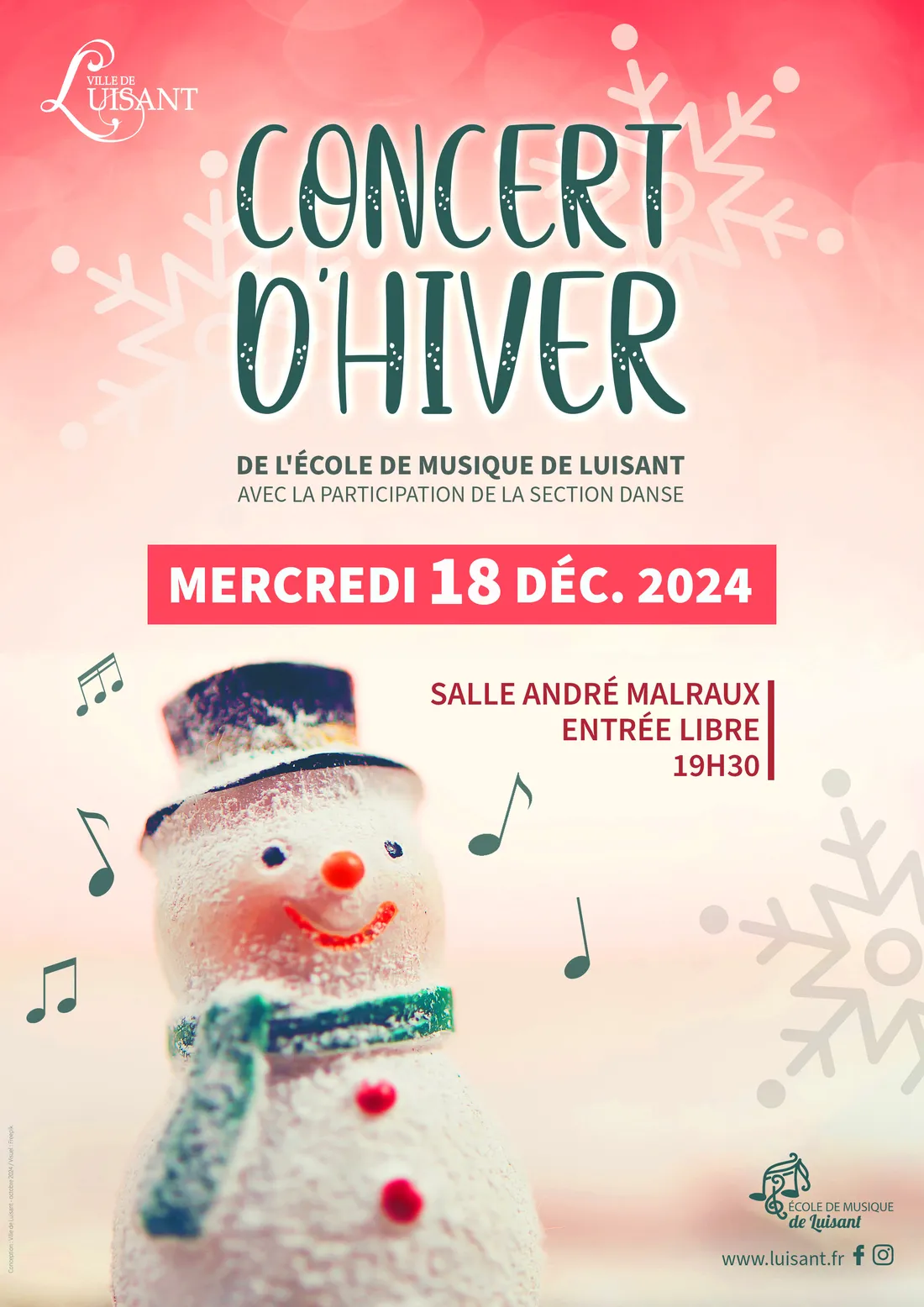 LUISANT - Concert d'hiver de l'école de musique