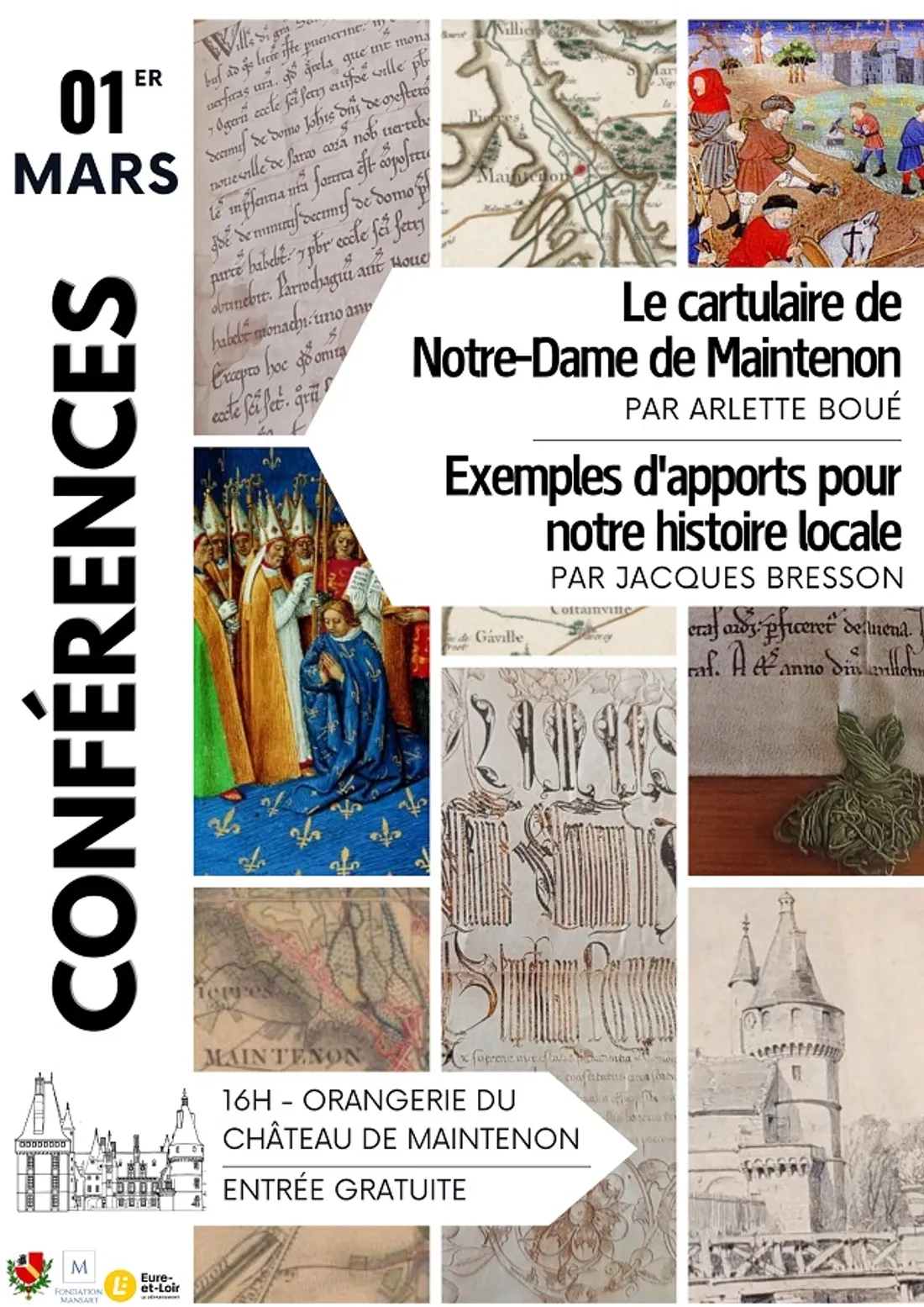 MAINTENON - Conférences : Le cartulaire de Notre-Dame de Maintenon