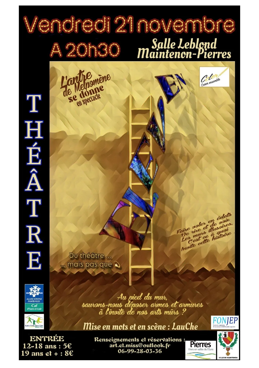 MAINTENON / PIERRES - Théâtre avec L’antre de Melpomène