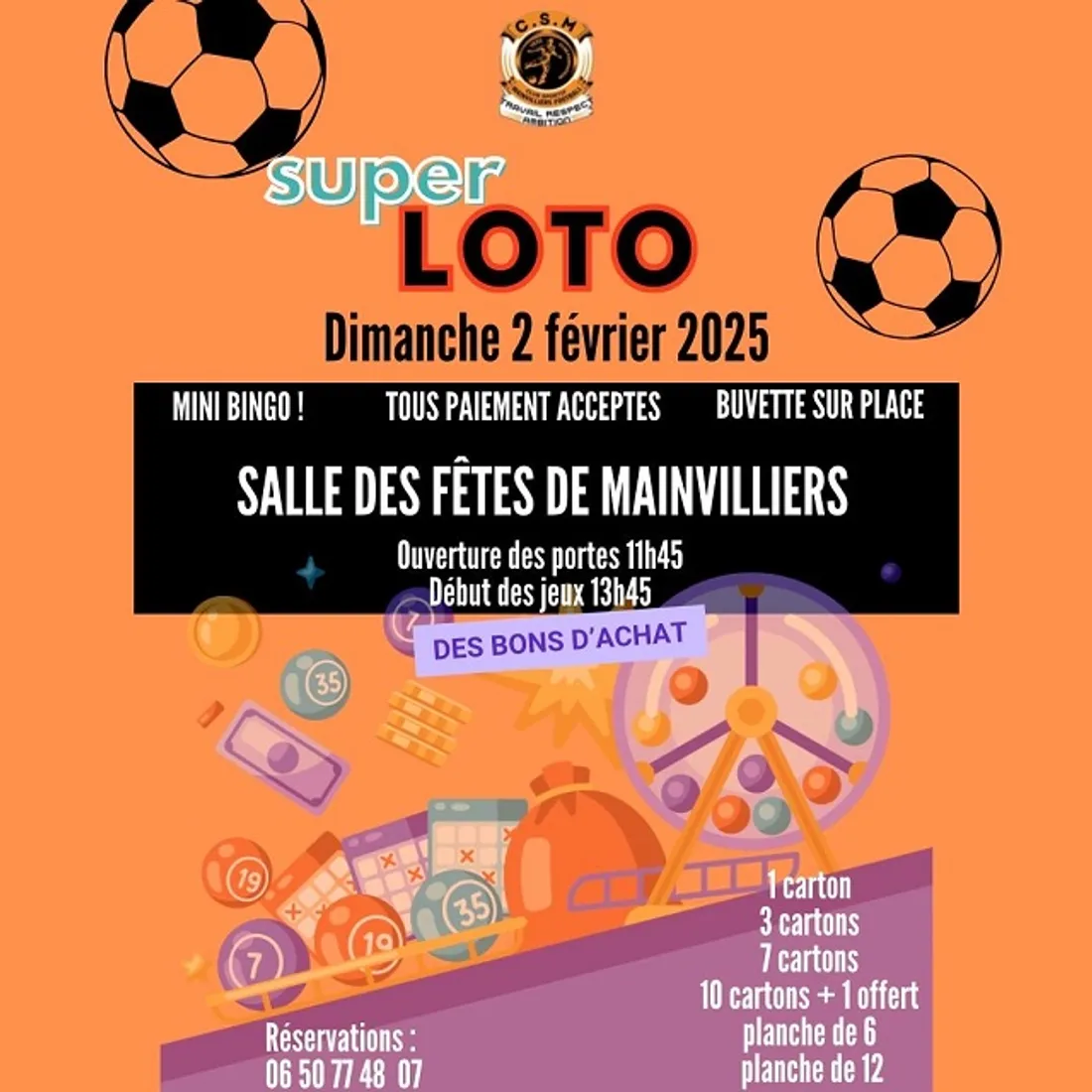MAINVILLIERS - Loto du CS Mainvilliers Football