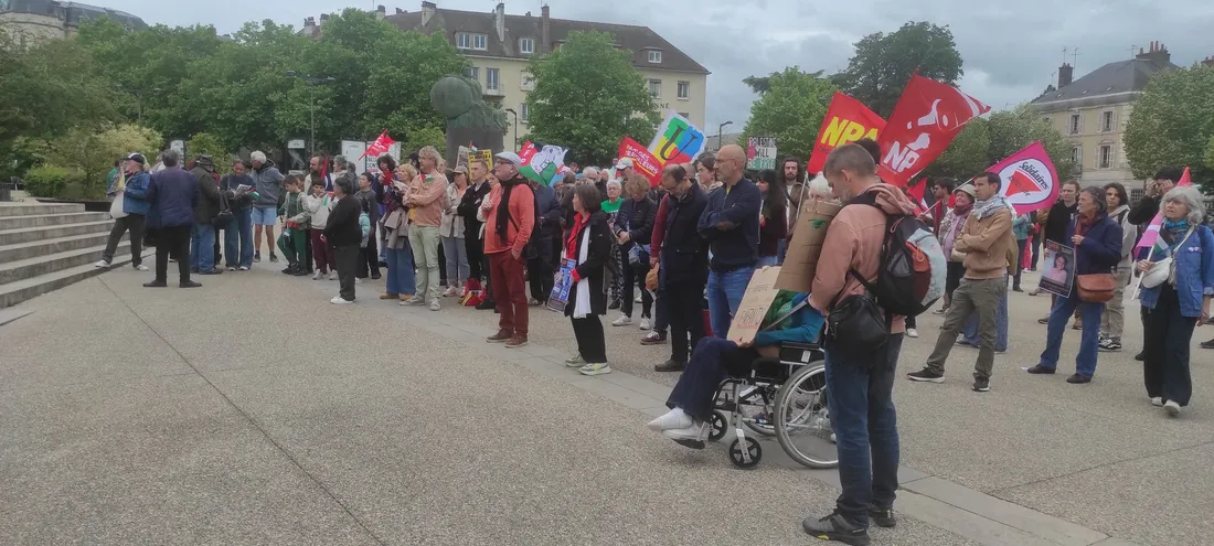 CHARTRES – Près de 300 personnes en soutien de Gaza
