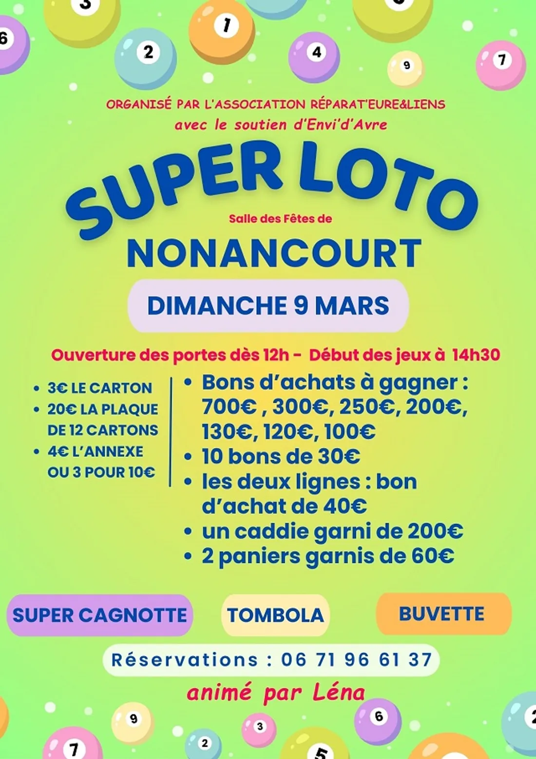 NONANCOURT (27) - Loto de l'association Répart'Eure&Liens