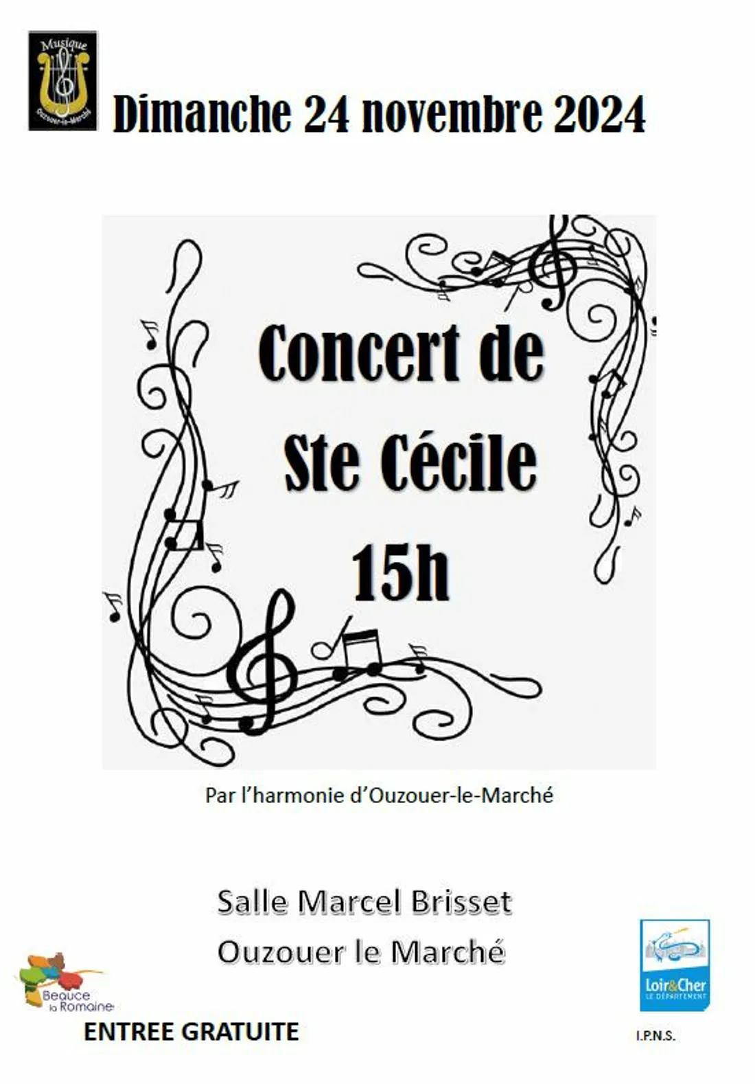 OUZOUER-LE-MARCHÉ (41) - Concert de Sainte-Cécile