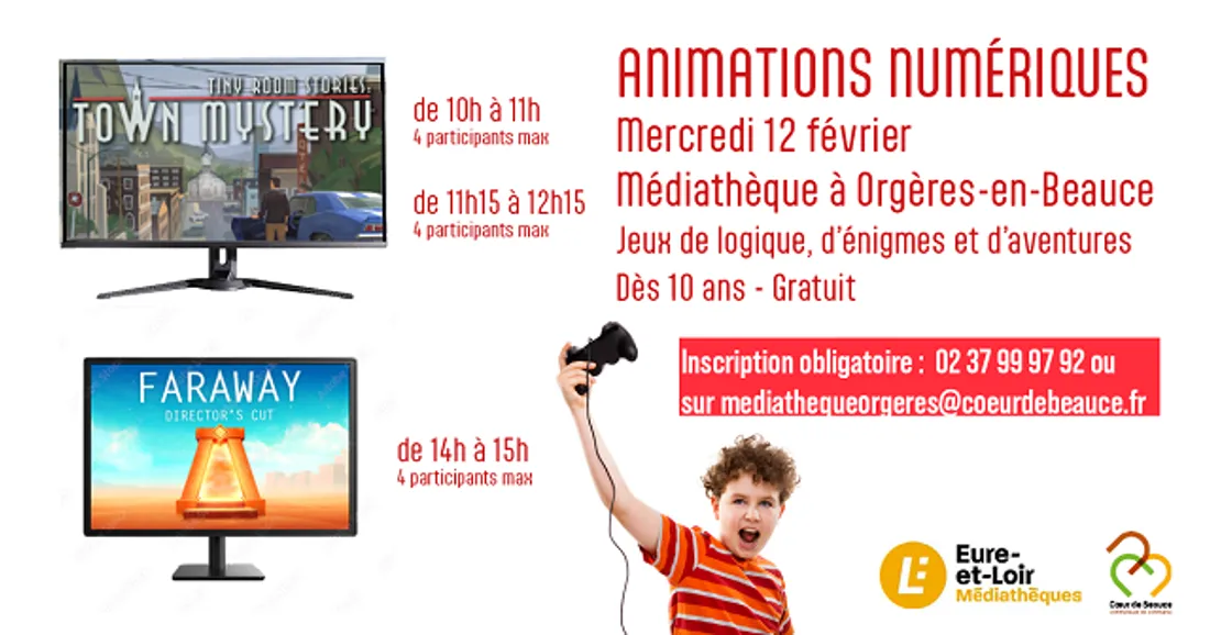 ORGÈRES-EN-BEAUCE - Animations numériques à la médiathèque