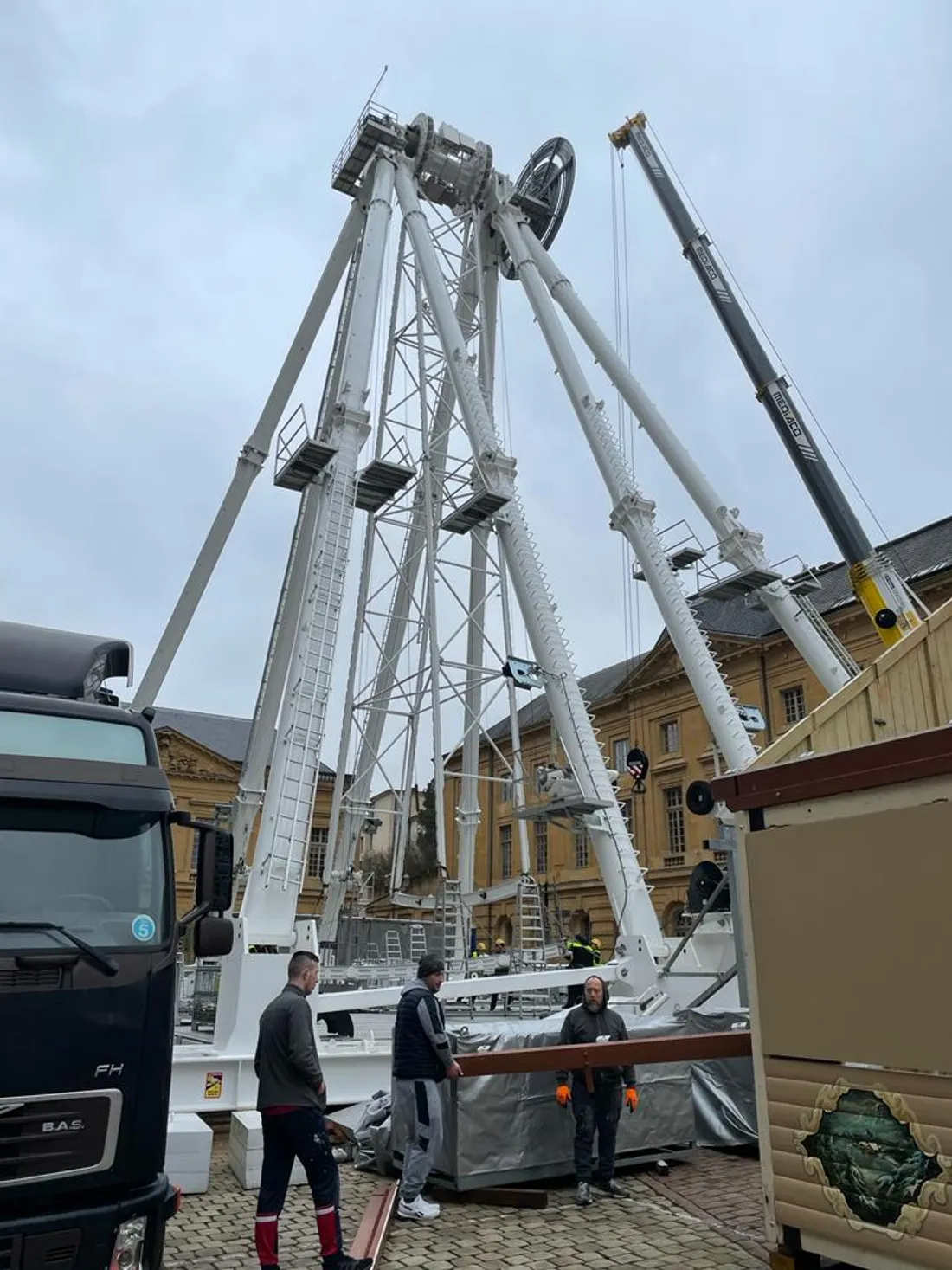 Construction de la grande roue