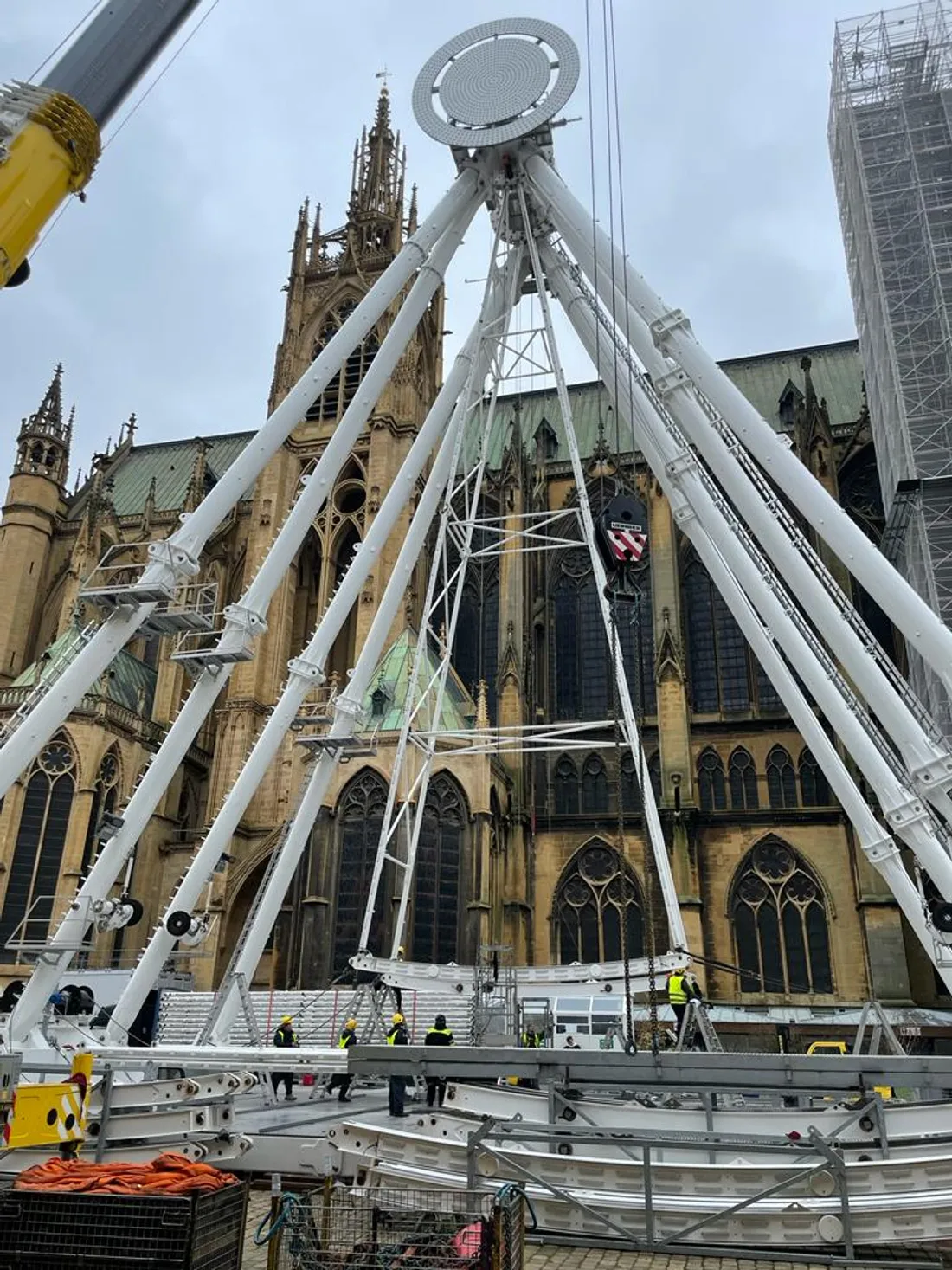 Construction de la grande roue