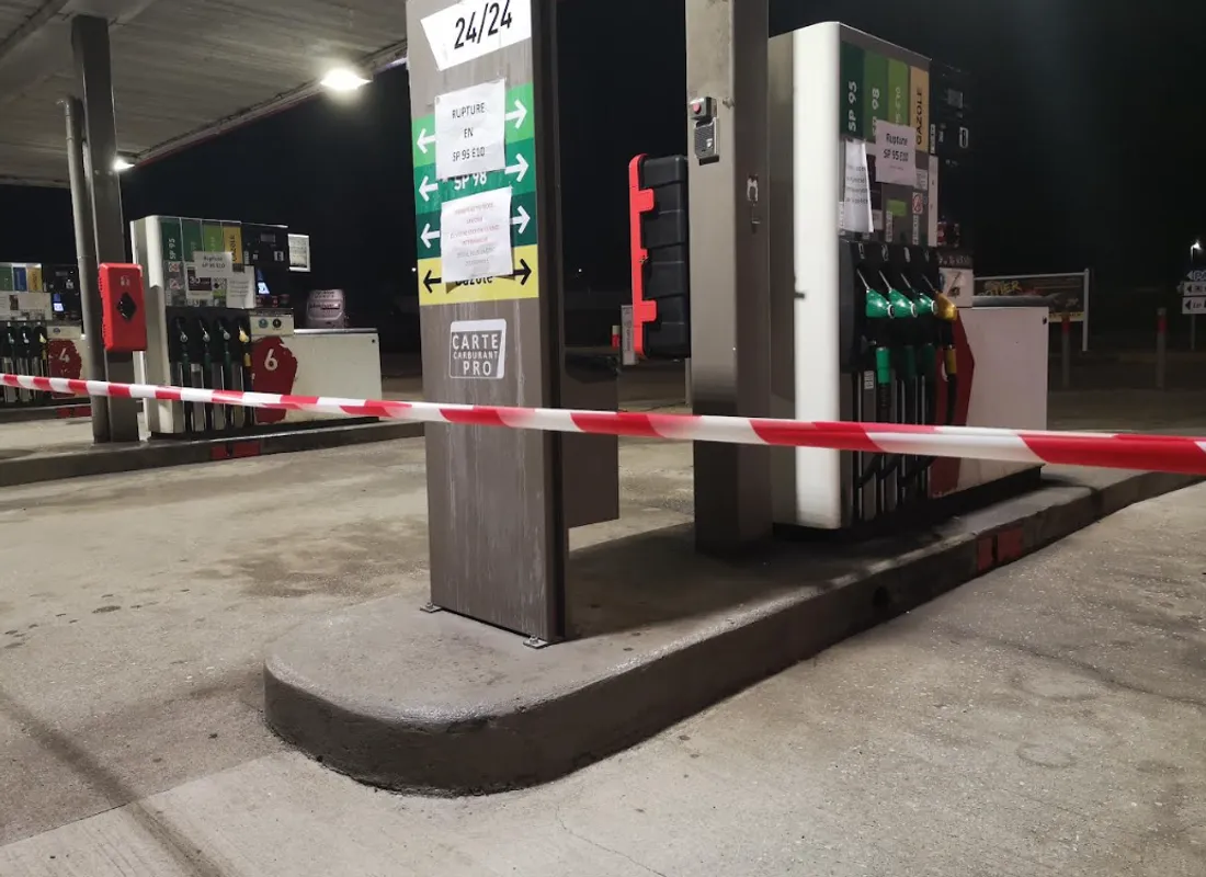 Une station essence de Pont-à-Mousson ce mardi 11 octobre 2022