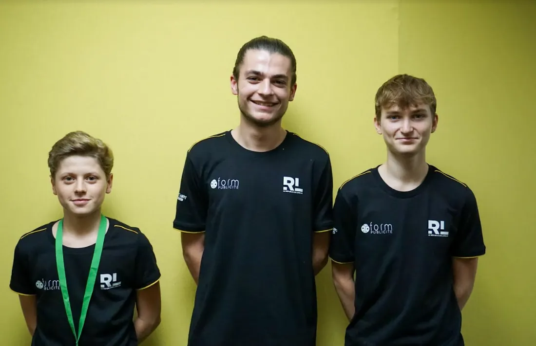 Titouan, Baptiste et Théo font partie de cette équipe.
