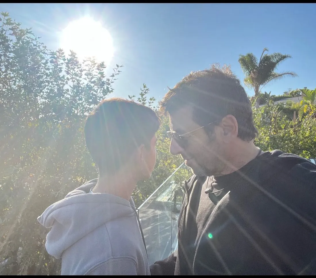 Patricl Bruel et son fils, Léon