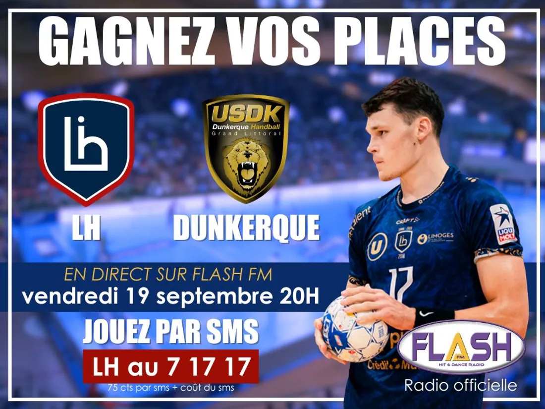 Gagnez vos places pour le match du Limoges Handball contre Dunkerque en Starligue de Handball