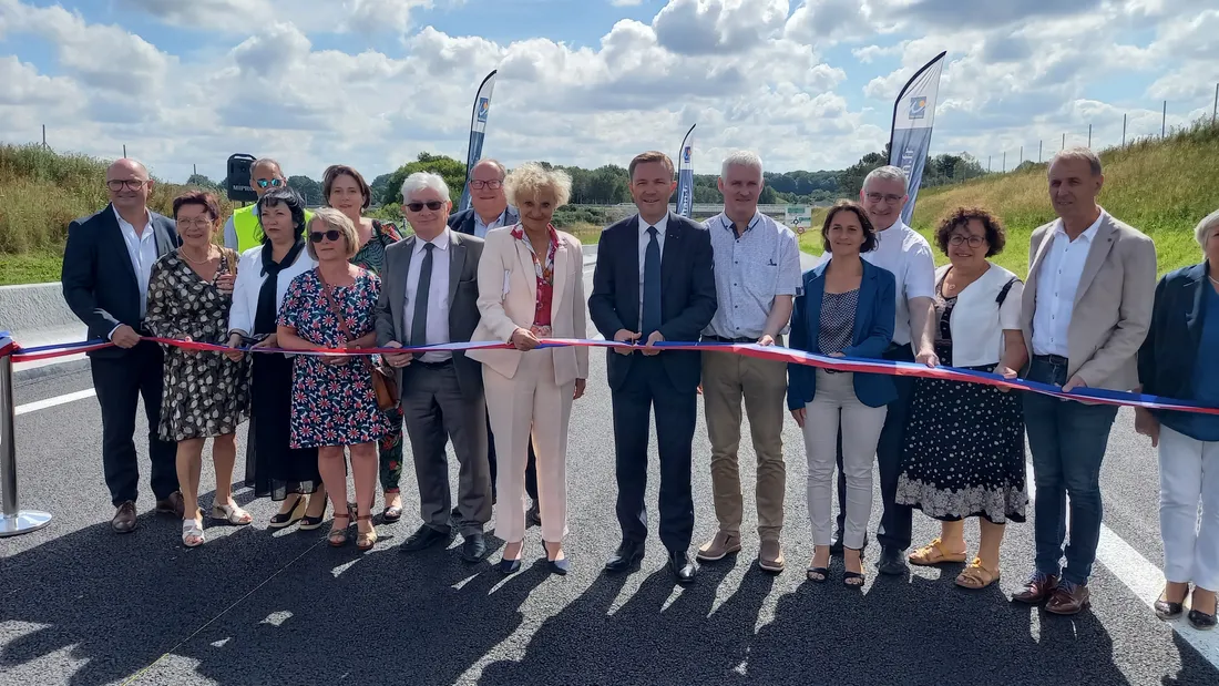 Les élus locaux ont inauguré ce nouveau tronçon de cinq kilomètres. 