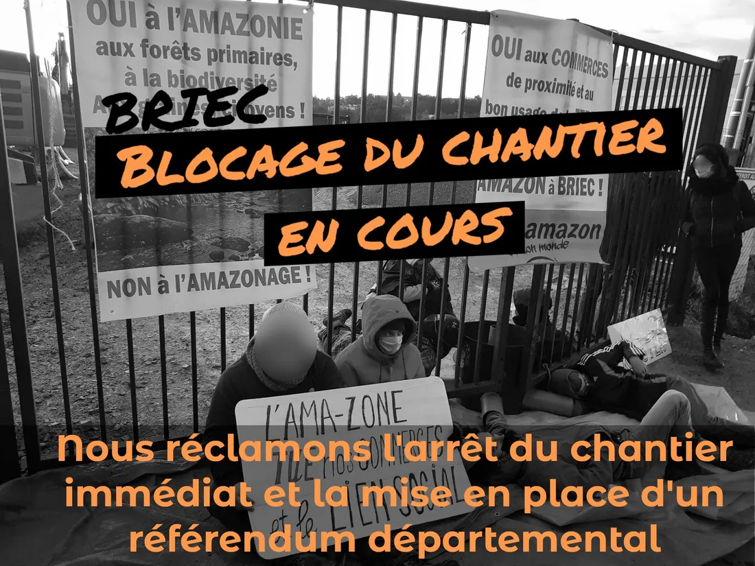 Action du collectif Stop Amazon