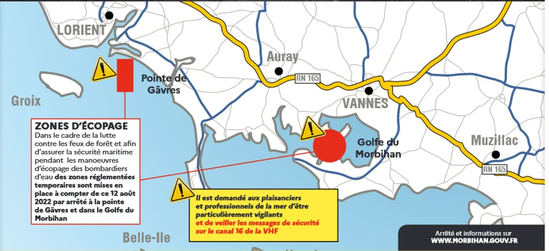 Les zones réglementées temporaires mise en place ce vendredi 12 août. 
