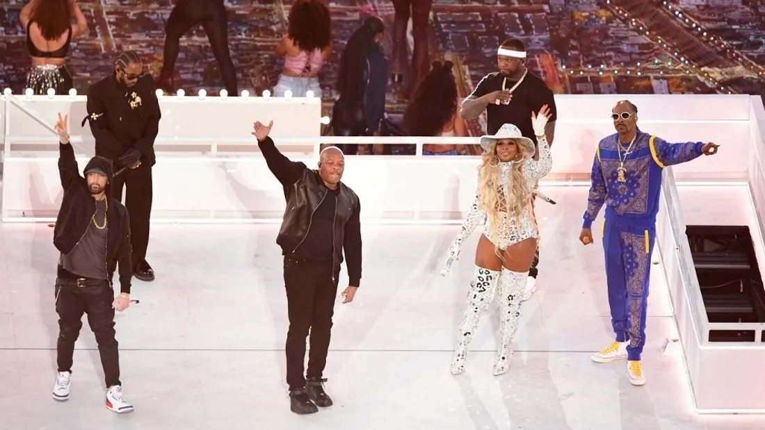 Dr. Dre, Snoop Dogg, Eminem, Mary J. Blige et Kendrick Lamar