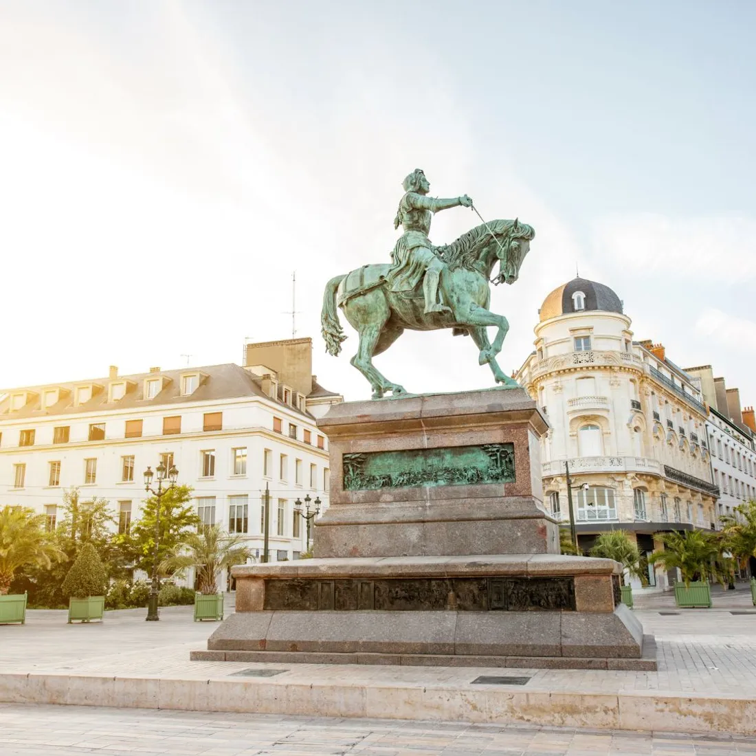La place du Martroi à Orléans