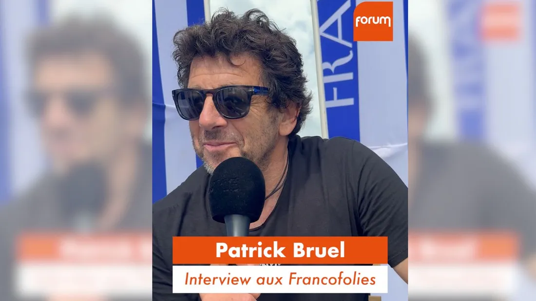 Patrick Bruel a répondu aux questions de Forum avant de monter sur la scène des Francofolies