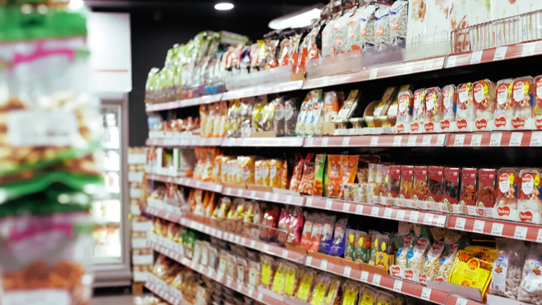 Les rayons d'un supermarché
