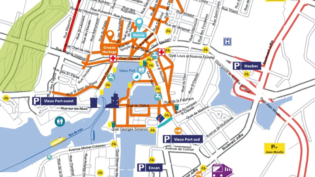 Le restrictions de circulation à La Rochelle pour la fête de la musique.