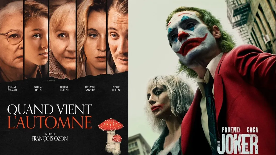 "Quand vient l'automne" et "Joker : Folie à deux", au cinéma à partir du 2 octobre.