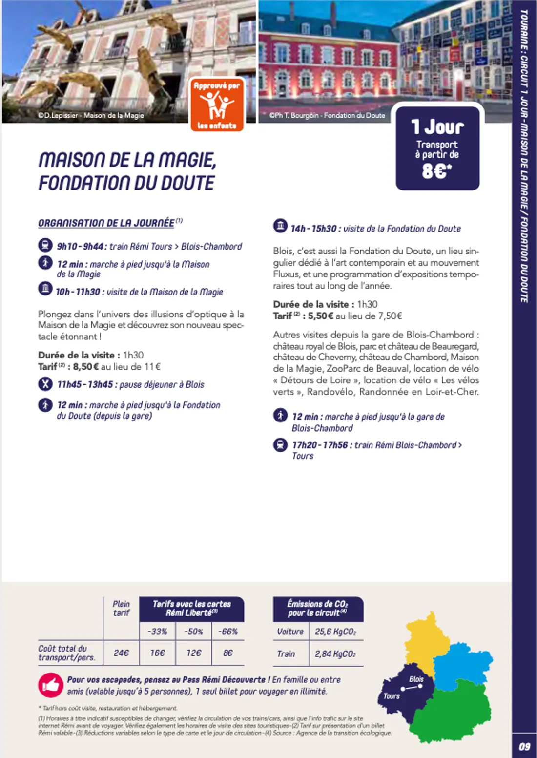 Le guide propose 24 circuits à travers la région. 