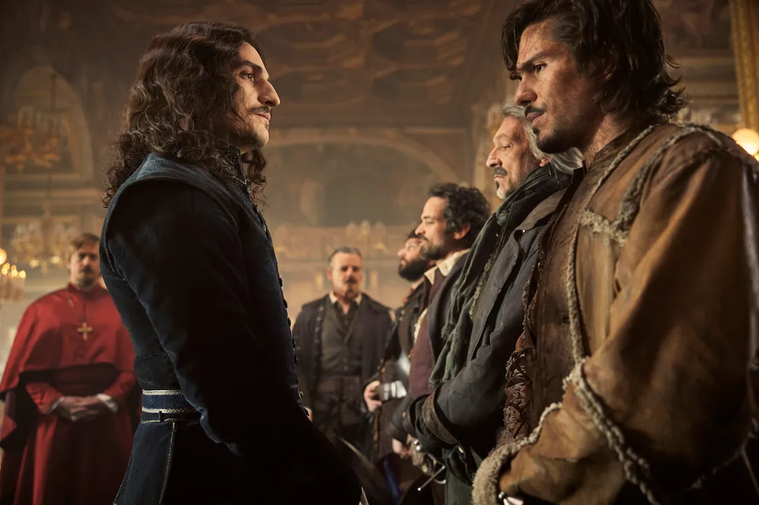 Louis Garrel, François Civil et Vincent Cassel dans "Les Trois Mousquetaires : D’Artagnan".