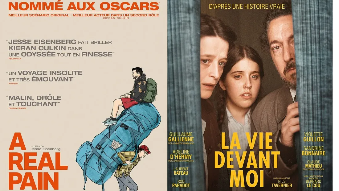 "A Real Pain" et "La Vie devant moi", au cinéma à partir du 26 février.