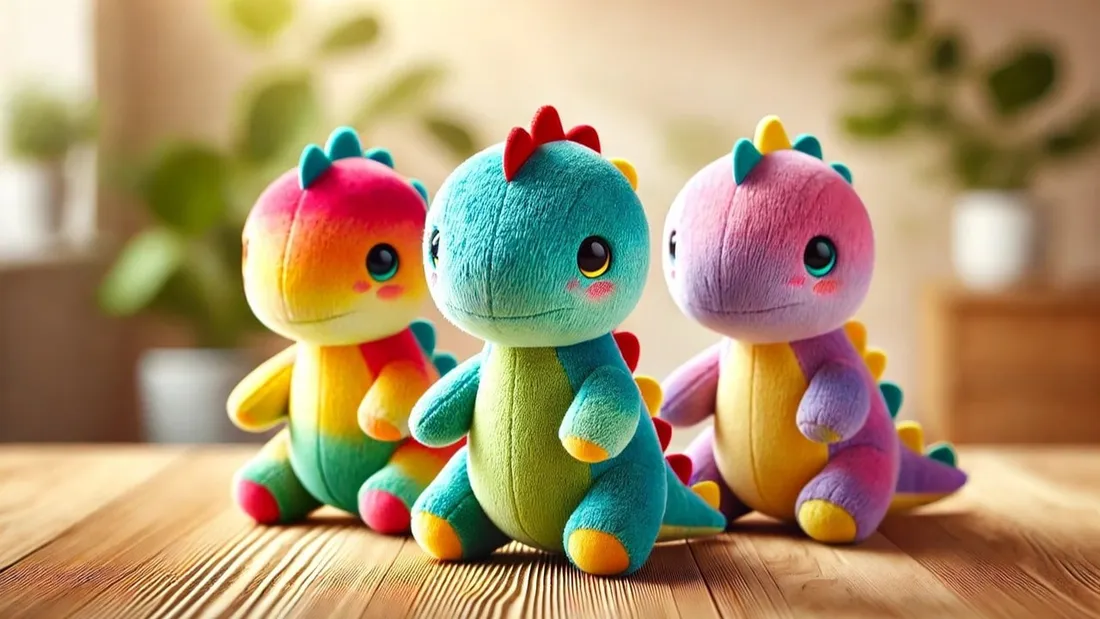 Des dinosaures en peluche - Photo d'illustration