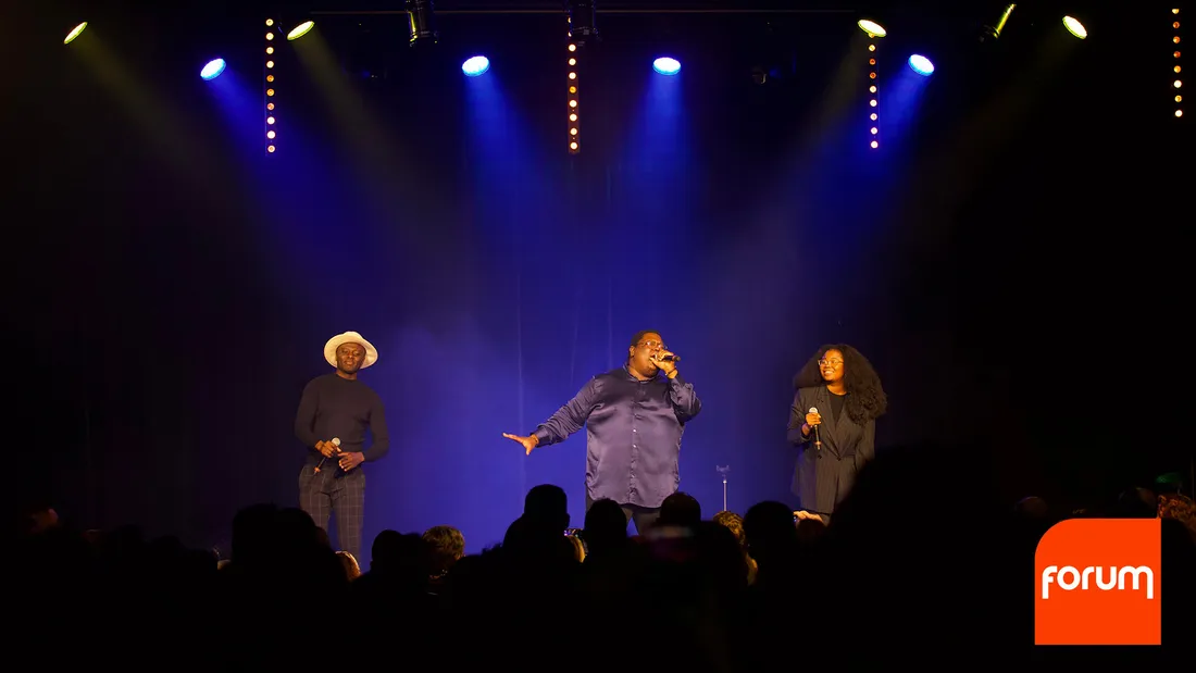 Céphaz, Cyprien et Jessy-Elsa Palma sur la scène du Casino Partouche La Roche-Posay