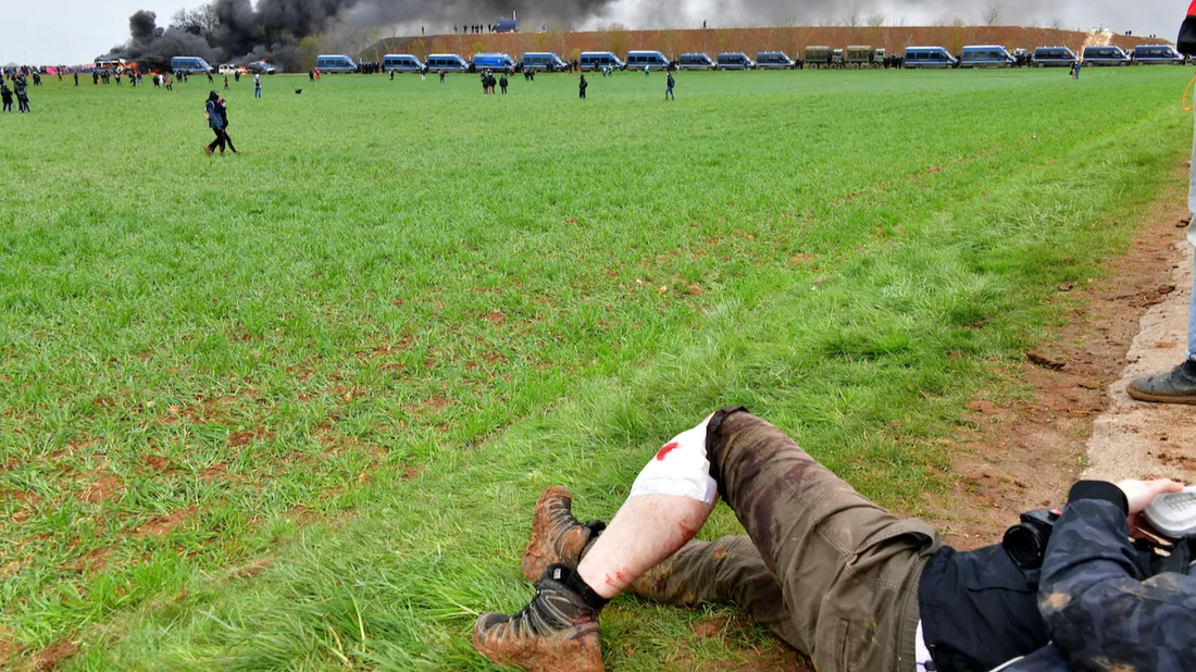 De nombreux manifestants avaient été blessés à Sainte-Soline le 25 mars.