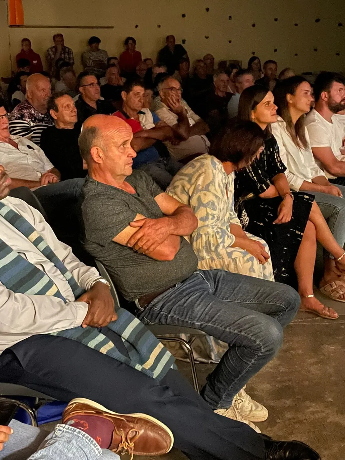 Concentration pendant le match. 