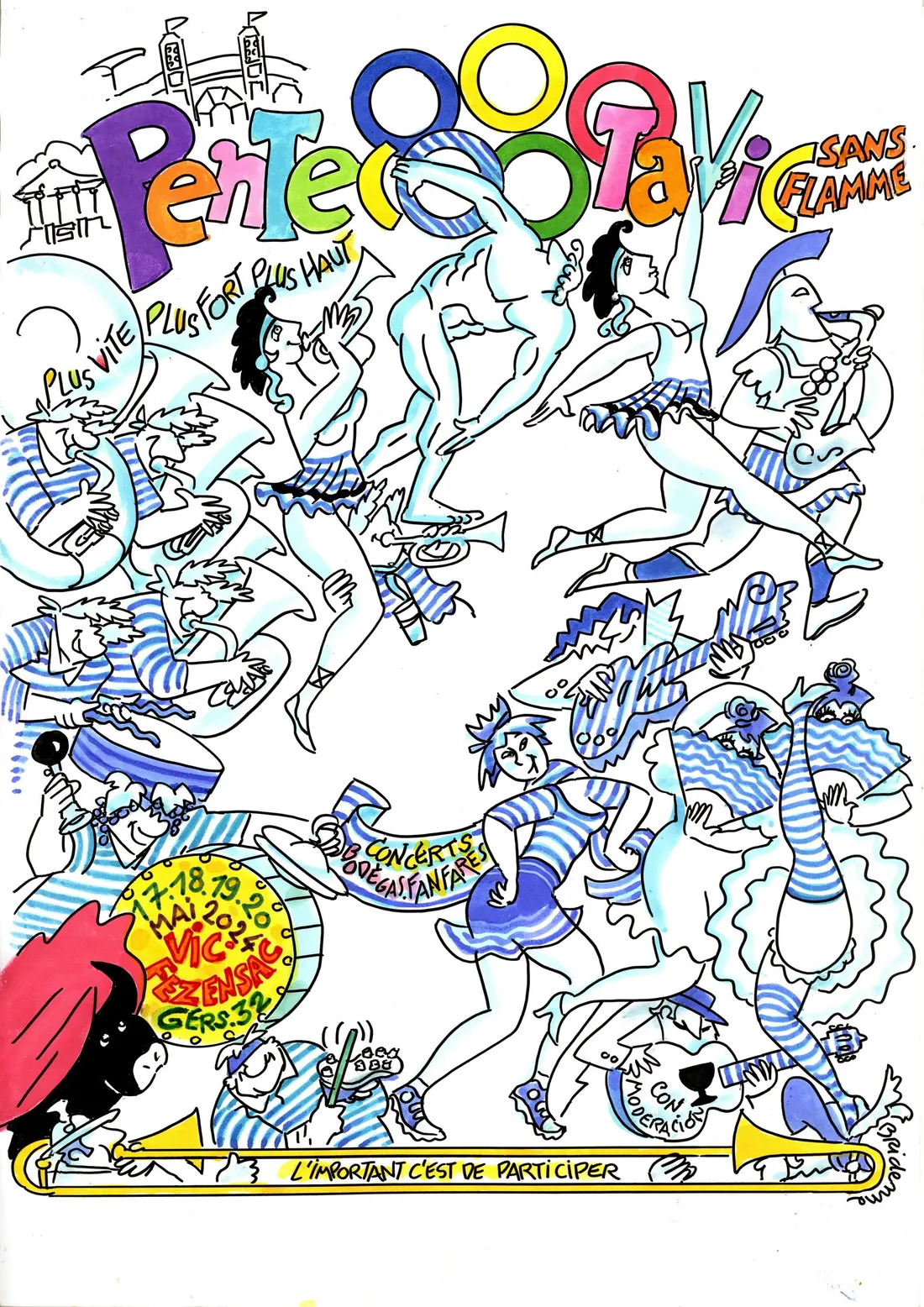 L'affiche, produite par l'artiste Michel Bridenne, a été dévoilée.