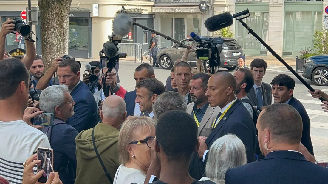 Emmanuel Macron à Pau ce jeudi. 