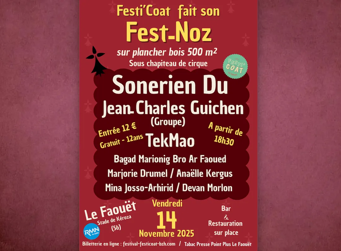 Concert organisé par Festi’Coat : deux soirées sous chapiteau pour vibrer
