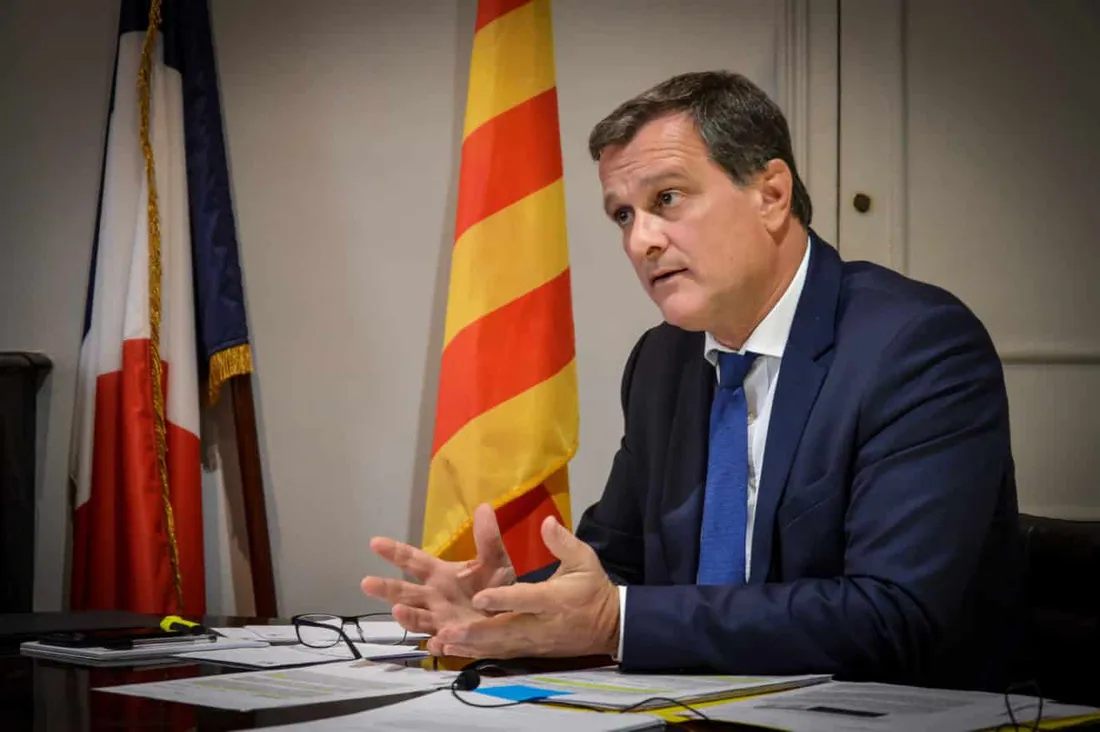 Louis Aliot, maire (RN) de Perpignan
