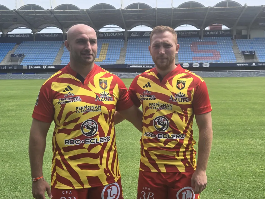 le nouveau maillot de Top14 "exterieur" de l'Usap 2025/2026