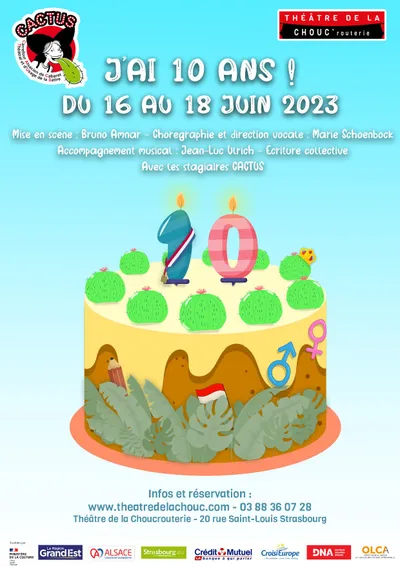 Spectacle des 10 ans de CACTUS au théâtre de la Choucrouterie à Strasbourg