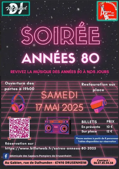 Soirée années 80 à Drussenheim