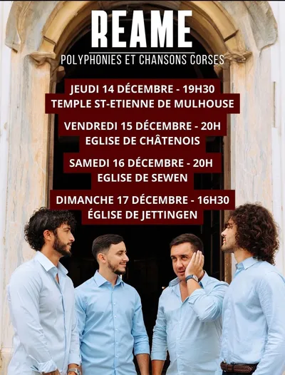 Concerts par un groupe de chants polyphoniques corse