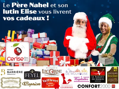 Slider noel cerise avec partenaires