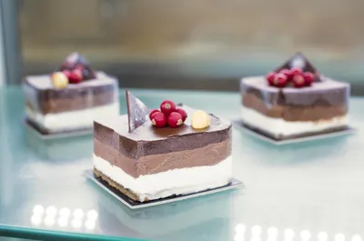 Entremet de mousse 3 chocolats