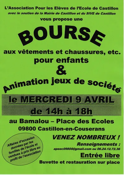 Bourse aux vêtements