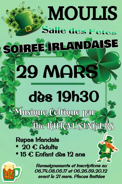 Soirée Irlandaise à Moulis