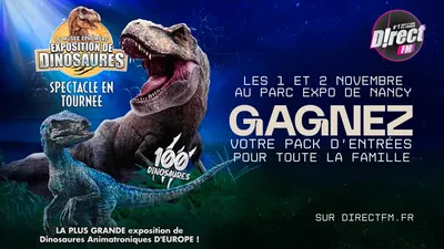 À GAGNER : VOTRE PACK D'ENTRÉES POUR LE MUSÉE ÉPHÉMÈRE DES DINOSAURES 