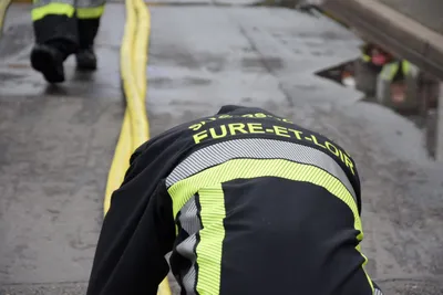 Un canalisation de gaz abîmée sur un chantier