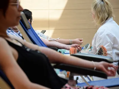 Don du sang : les participants au rendez-vous hier à Cloyes les...