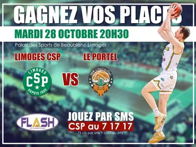 Basket Betclic Elite : Gagnez vos places pour Limoges CSP / Le Portel