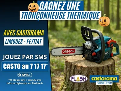 Jeu Castorama Halloween : Gagnez une tronçonneuse thermique ! 